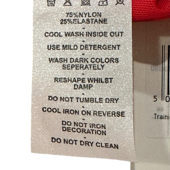 AYBL Leggings Red Compression Athletic Yoga Training Pockets Women’s Size Small - Picture 8 of 8